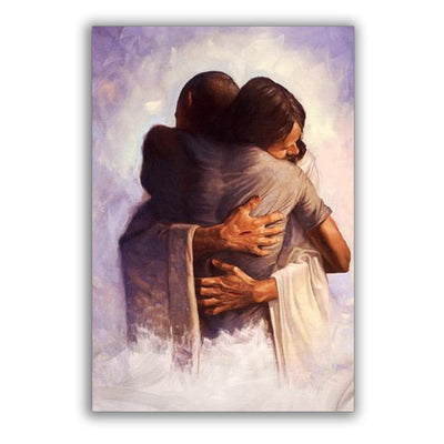 12x18 Inch Jesus In The Arm Of Lord - Vertical Poster - Owls Matrix LTD