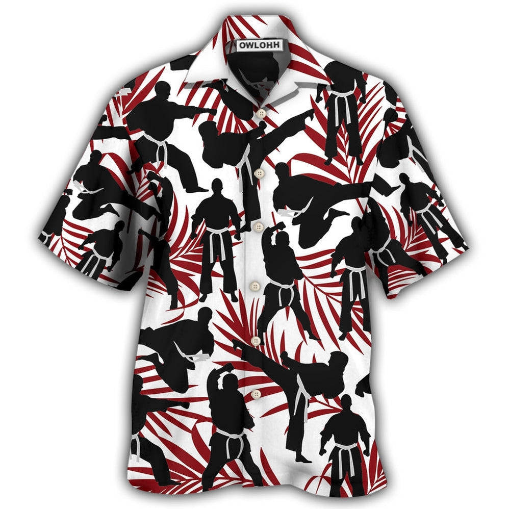 Hawaiian Shirt / Adults / S Karate Tropical Style - Hawaiian Shirt - Owls Matrix LTD