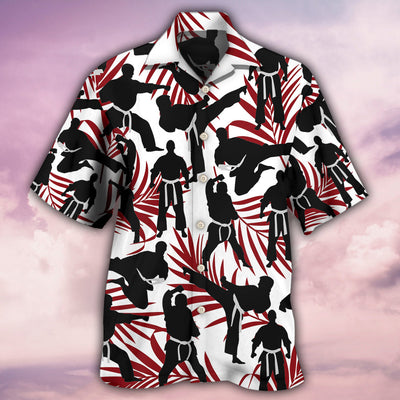 Karate Tropical Style - Hawaiian Shirt - Owls Matrix LTD