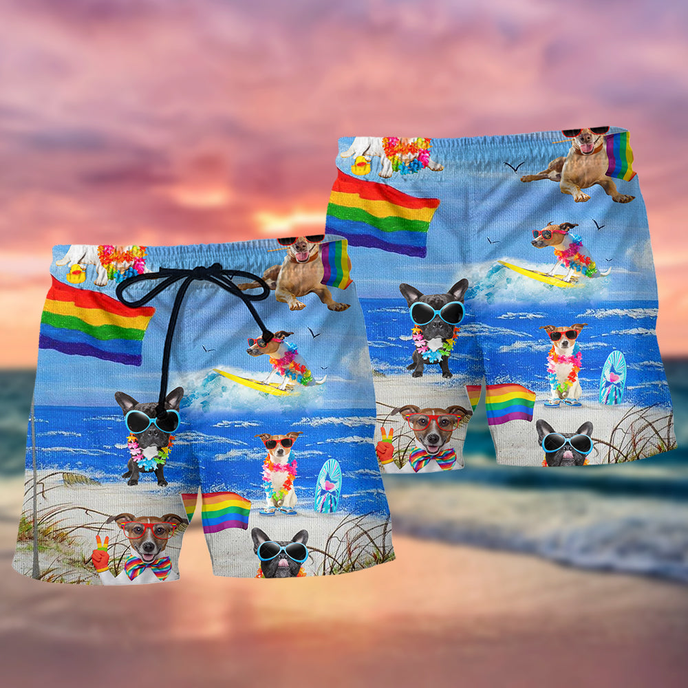 LGBT Jack Russell Terrier Cool - Beach Short - Owls Matrix LTD