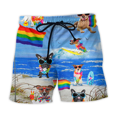 Beach Short / Adults / S LGBT Jack Russell Terrier Cool - Beach Short - Owls Matrix LTD