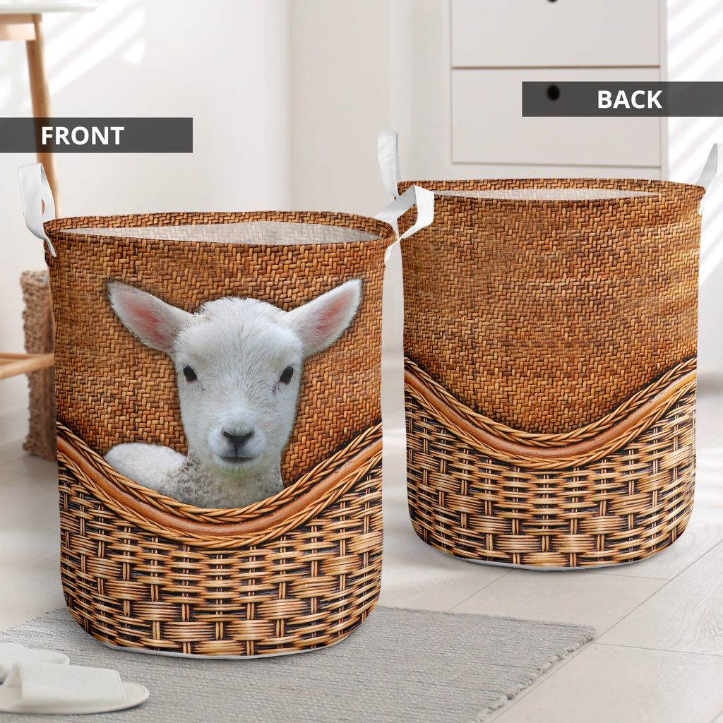 Lamb Love His Life - Laundry Basket - Owls Matrix LTD
