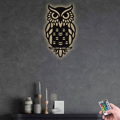 Owl Love You Too - Led Light Metal - Owls Matrix LTD