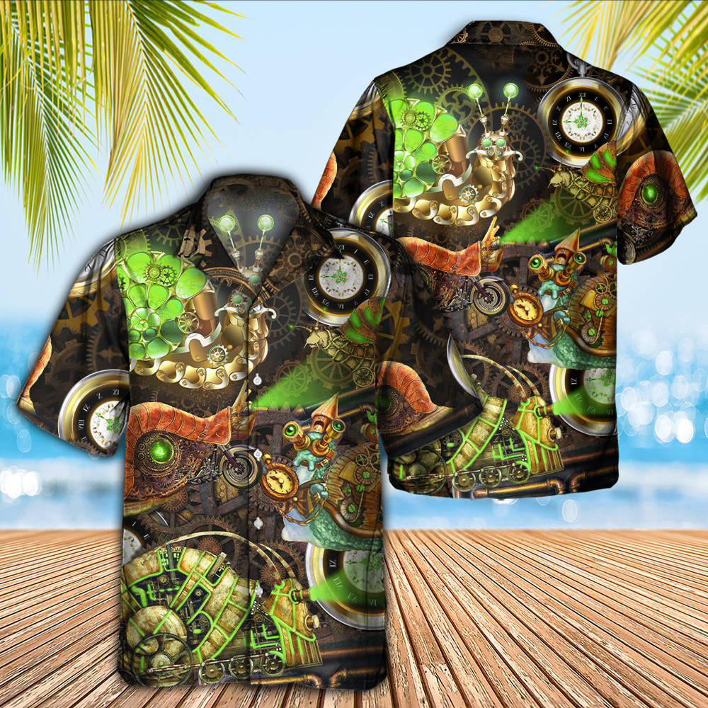 Steampunk Amazing Snail - Hawaiian Shirt - Owls Matrix LTD