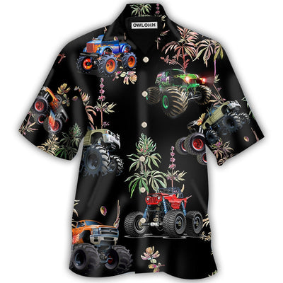 Hawaiian Shirt / Adults / S Monster Truck Style Flower - Hawaiian shirt - Owls Matrix LTD