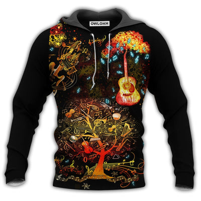 Unisex Hoodie / S Music The Nocturne Of Time With Tree - Hoodie - Owls Matrix LTD