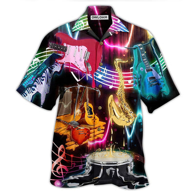 Hawaiian Shirt / Adults / S Music In My Heart - Hawaiian Shirt - Owls Matrix LTD