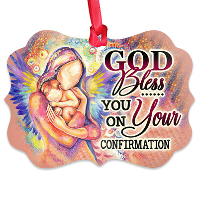 God Bless You On Your Confirmation - Horizontal Ornament - Owls Matrix LTD