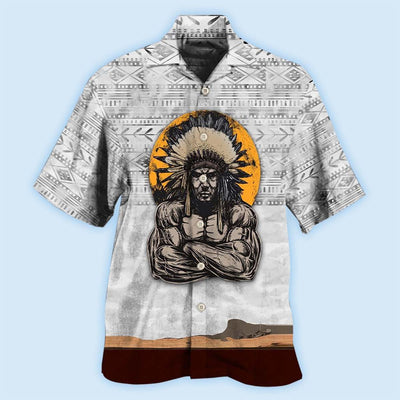 Native Human Stronger Angry Cool - Hawaiian Shirt - Owls Matrix LTD