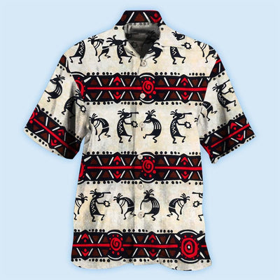 Native Style Love Peace Human - Hawaiian Shirt - Owls Matrix LTD