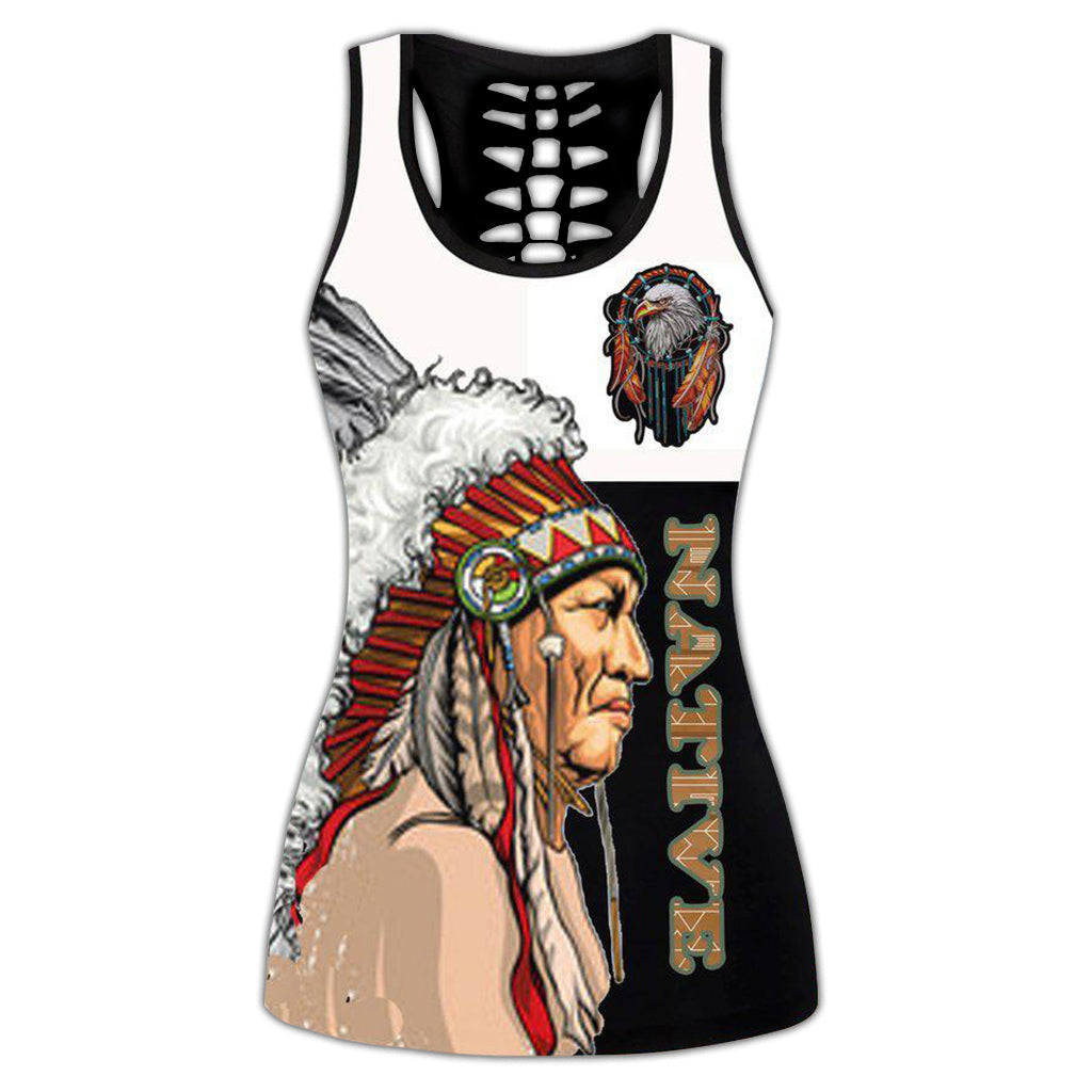 S Native The Chief Style With A Eagle - Tank Top Hollow - Owls Matrix LTD