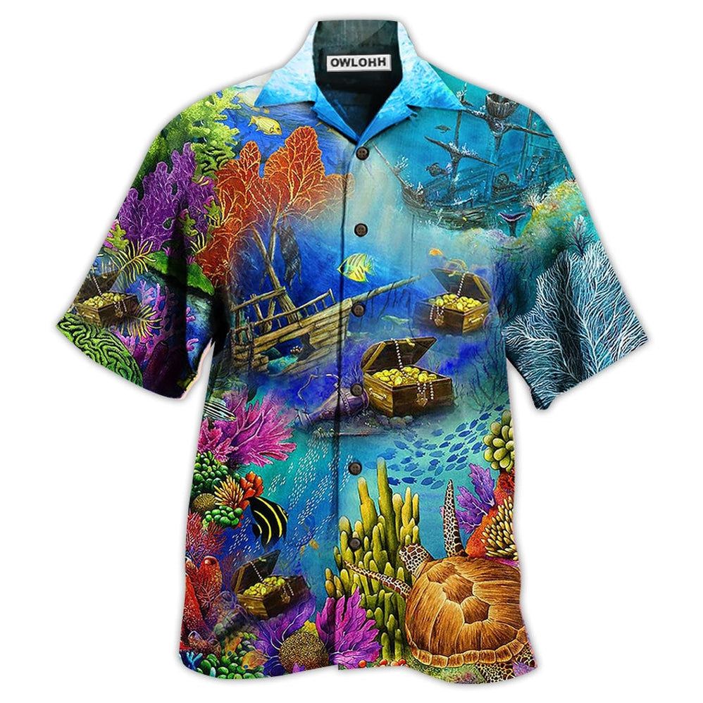 Hawaiian Shirt / Adults / S Ocean Amazing Aquarium - Hawaiian Shirt - Owls Matrix LTD