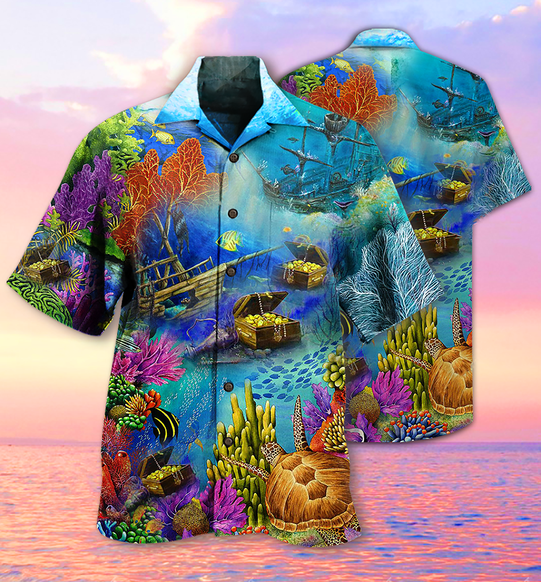 Ocean Amazing Aquarium - Hawaiian Shirt - Owls Matrix LTD