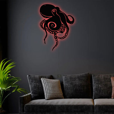 Octopus Style - Led Light Metal - Owls Matrix LTD