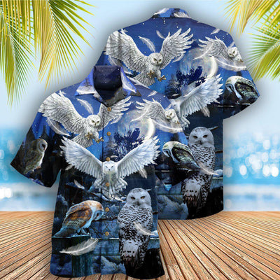Owl Sing At Silent Night Cool Style - Hawaiian Shirt - Owls Matrix LTD