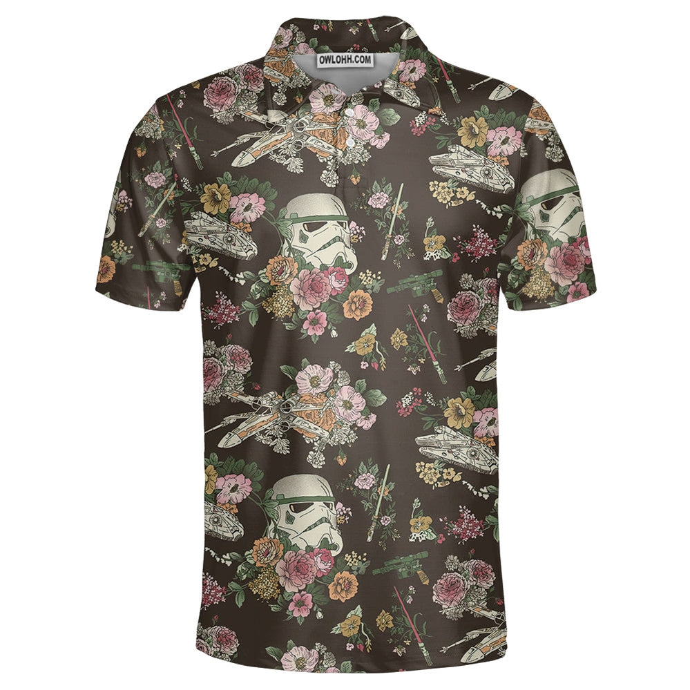 SW Stormtrooper Flower Vintage - Polo Shirt