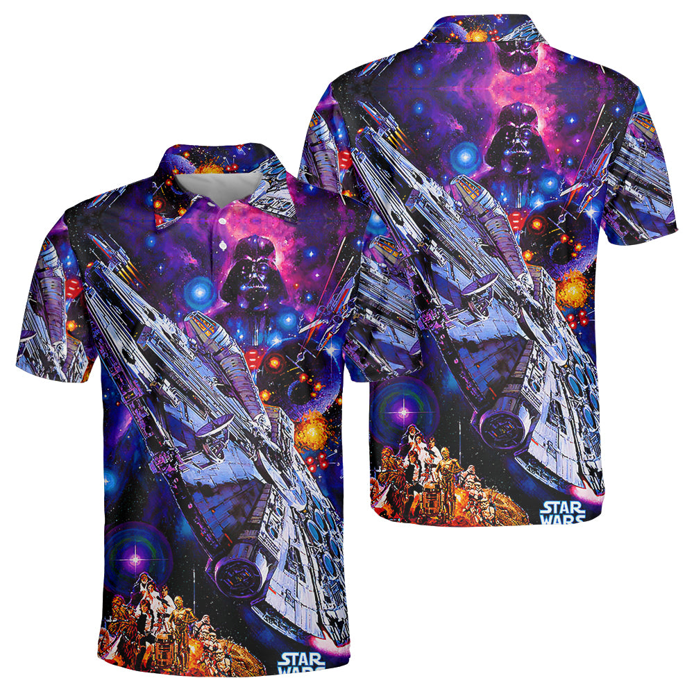 Star Wars Darth Vader Millennium Falcon - Polo Shirt