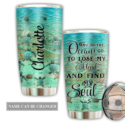 20OZ Turtle And To The Ocean Personalized - Tumbler - Owls Matrix LTD
