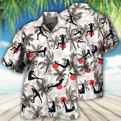 Pilates Tropical Tree - Hawaiian Shirt - Owls Matrix LTD
