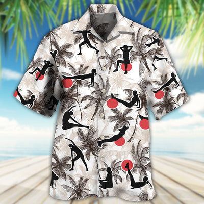 Pilates Tropical Tree - Hawaiian Shirt - Owls Matrix LTD