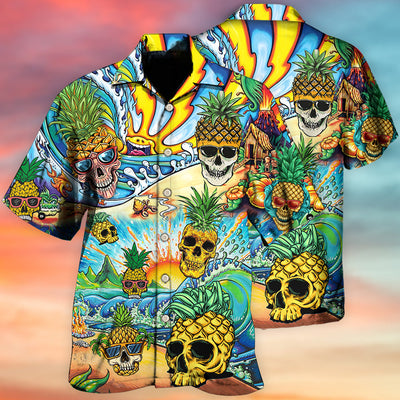 Fruit Pineapple Love Summer - Hawaiian Shirt - Owls Matrix LTD