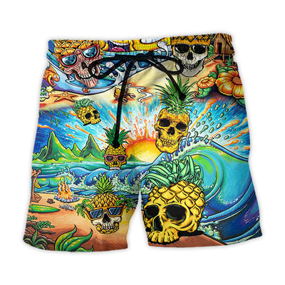 Beach Short / Adults / S Pineapple Love Summer - Beach Short - Owls Matrix LTD