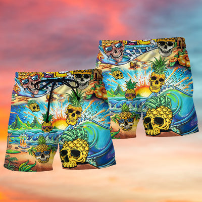 Pineapple Love Summer - Beach Short - Owls Matrix LTD