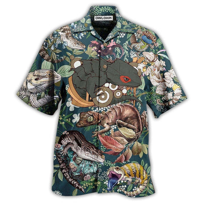 Hawaiian Shirt / Adults / S Reptile Animals Love Reptile - Hawaiian Shirt - Owls Matrix LTD