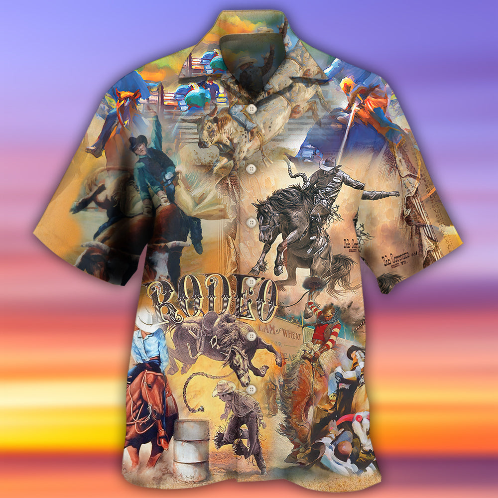 Cowboy Rodeo Vintage Classic - Hawaiian Shirt - Owls Matrix LTD