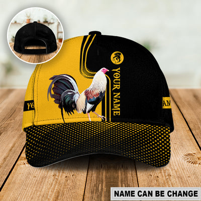 Rooster Yellow Simple Lover Personalized - Classic Cap - Owls Matrix LTD