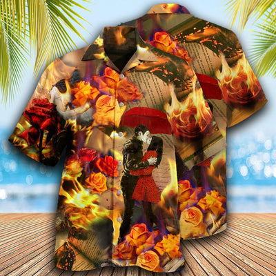 Rose Flowers Roses Speak Of Love Silently - Hawaiian Shirt - Owls Matrix LTD