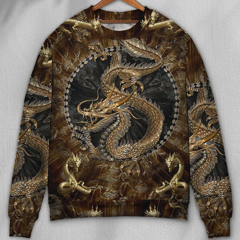 Dragon Love Life Colorful - Sweater - Ugly Christmas Sweaters - Owls Matrix LTD