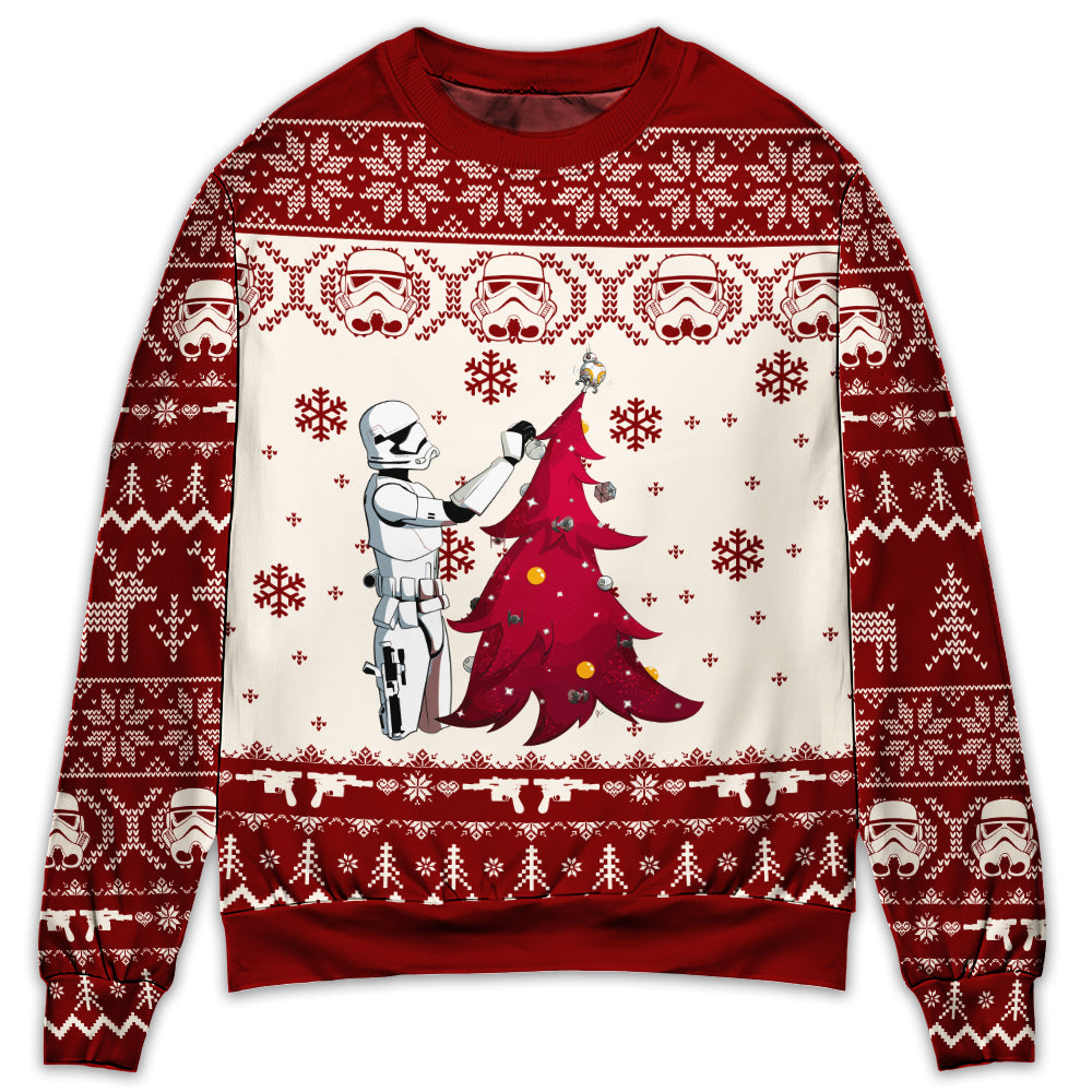 Christmas Star Wars Stormtrooper Make It A December To Remember - Sweater - Ugly Christmas Sweaters