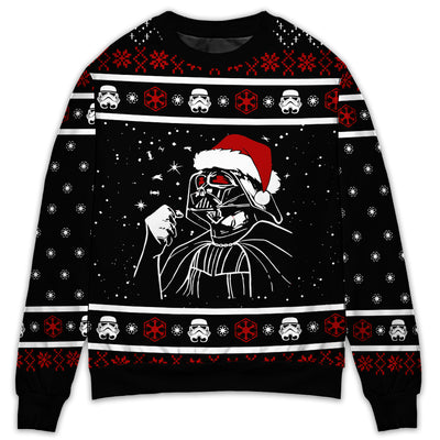 Christmas Star Wars Santa Vader - Sweater - Ugly Christmas Sweaters