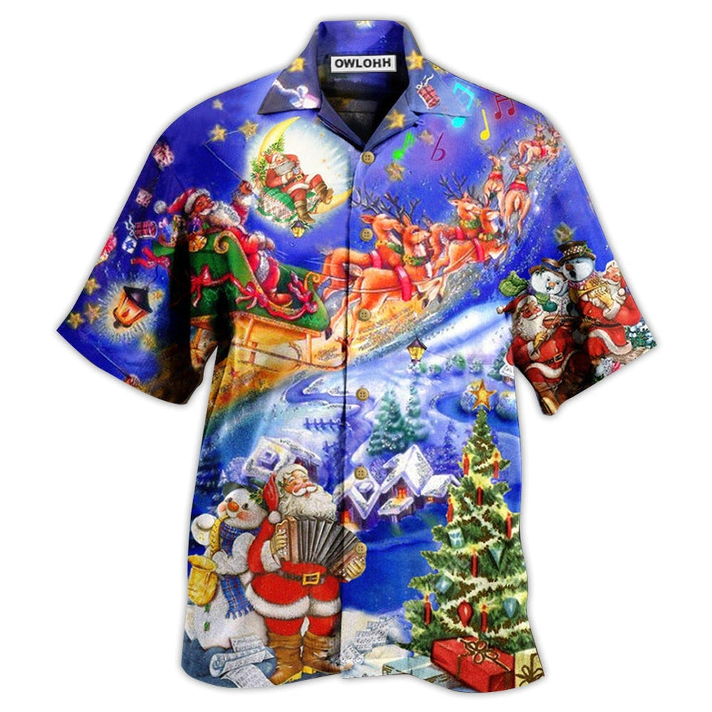 Hawaiian Shirt / Adults / S Christmas Santa Love Christmas Everytime - Hawaiian Shirt - Owls Matrix LTD