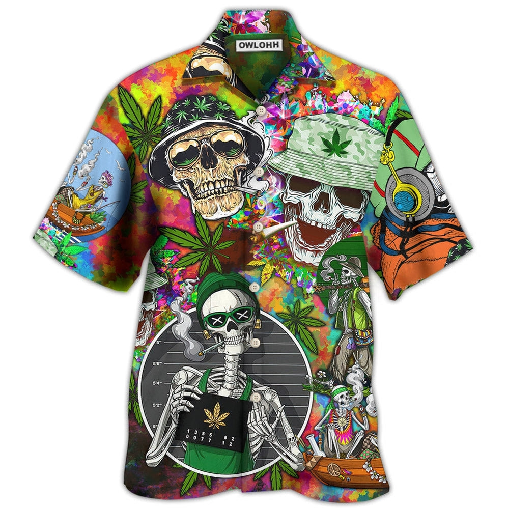 Hawaiian Shirt / Adults / S Skull Love Life So Hight - Hawaiian Shirt - Owls Matrix LTD