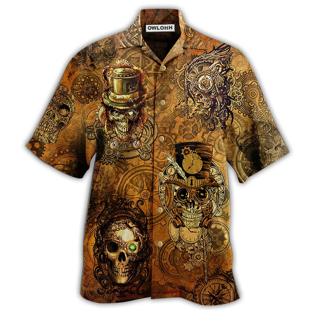 Hawaiian Shirt / Adults / S Skull Vintage Cool - Hawaiian Shirt - Owls Matrix LTD
