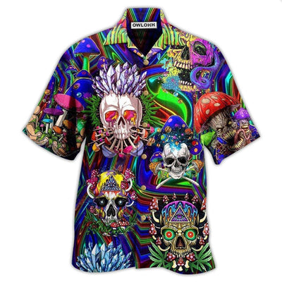 Hawaiian Shirt / Adults / S Skull You're Weird And I Like - Hawaiian Shirt - Owls Matrix LTD