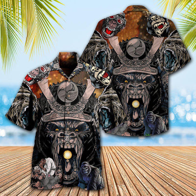 Gorilla Success Is A Little Like Wrestling - Hawaiian Shirt - Owls Matrix LTD