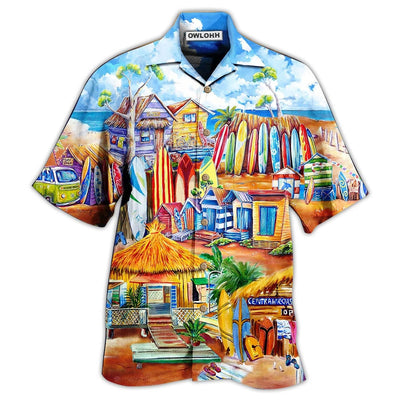 Hawaiian Shirt / Adults / S Surfing Store And Beach - Hawaiian Shirt - Owls Matrix LTD