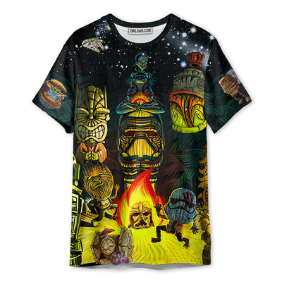 Tiki Star Wars May The Force Be With You - Unisex 3D T-shirt
