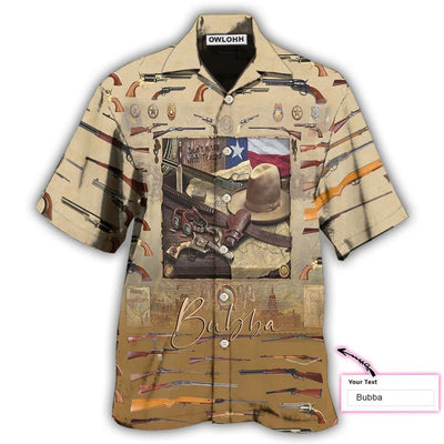 Hawaiian Shirt / Adults / S Texas Peace Life Gun Style Personalized - Hawaiian Shirt - Owls Matrix LTD