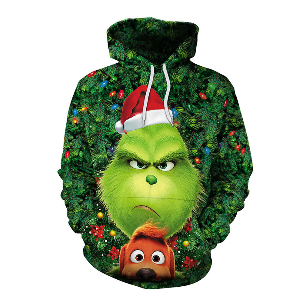 The Grinch Xmas 3d Hoodie Funny Christmas Gifts - Hoodie - OwlsMatrix