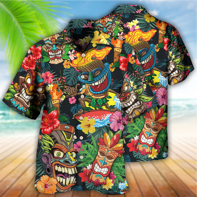 Tiki Hawaii Style Lover - Hawaiian Shirt - Owls Matrix LTD