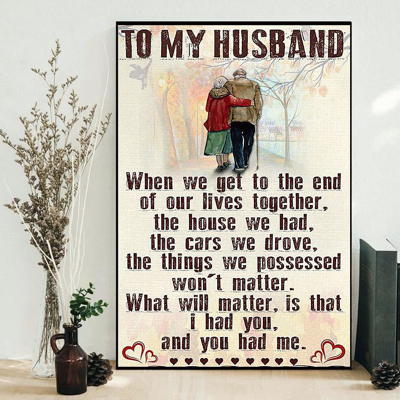 Couple To My Husband When We Get To The End - Vertical Poster - Owls Matrix LTD