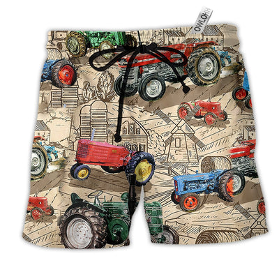Beach Short / Adults / S Tractor You Can Never Have Too Many Tractors - Beach Short - Owls Matrix LTD