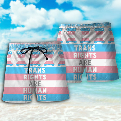 LGBT Trans Rights Are Human Rights - Beach Short - Owls Matrix LTD