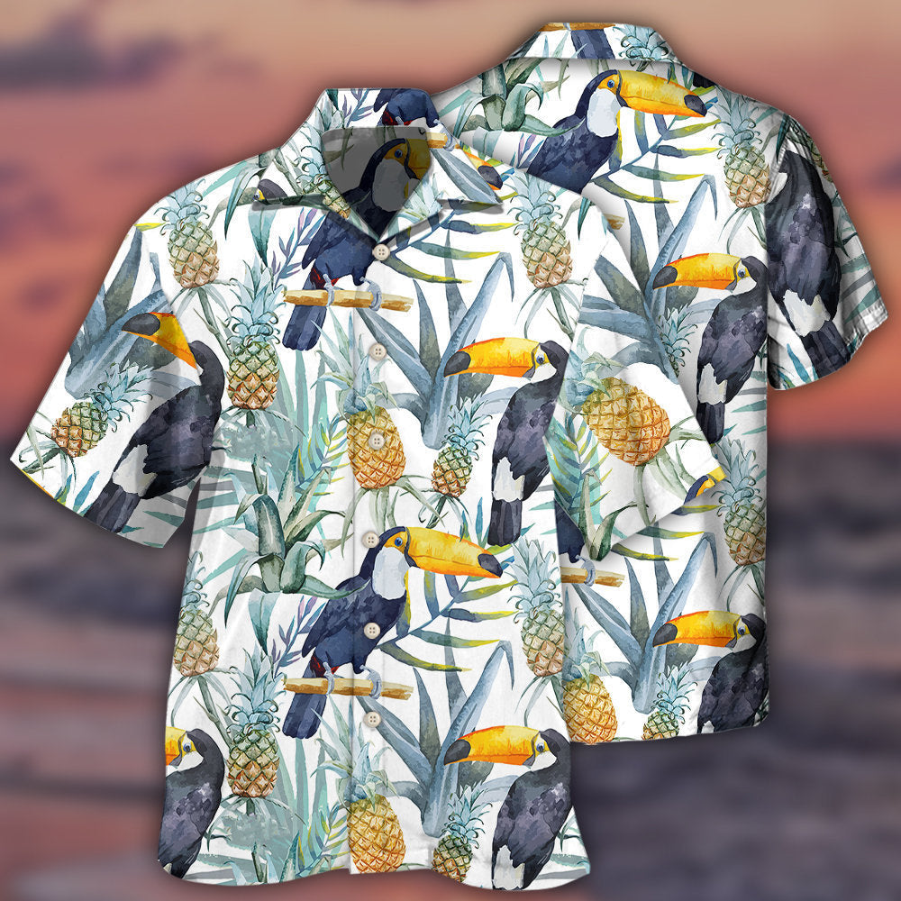 Toucan Tropical Bird Basic - Hawaiian Shirt - Owls Matrix LTD