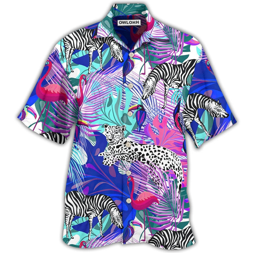 Hawaiian Shirt / Adults / S Animals Tropical Animals Tropical Leaf With Colorful Style - Hawaiian Shirt - Owls Matrix LTD