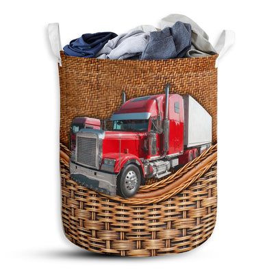 Truck Rattan Teaxture Cool Style - Laundry Basket - Owls Matrix LTD